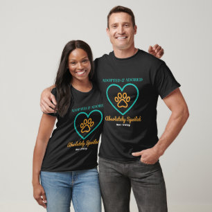 Offizielles Rettungshund-Abzeichen Adoptiert, Verg T-Shirt