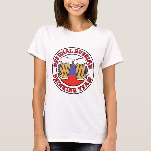 Offizielles russisches Trinkteam T-Shirt (Vorderseite)
