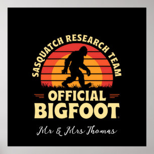 Offizielles Sasquatch Research Team: Bigfoot Jäger Poster