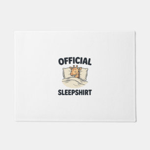 Offizielles Schlafshirt-Giraffe Lustiges Schlaf-Sh Fußmatte