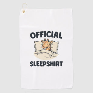 Offizielles Schlafshirt Giraffe Lustiges Schlaf Sh Golfhandtuch
