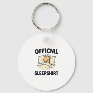 Offizielles Schlafshirt-Giraffe Lustiges Schlaf-Sh Schlüsselanhänger