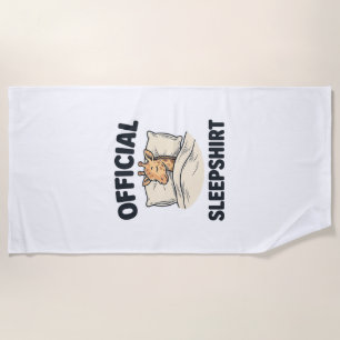 Offizielles Schlafshirt Giraffe Lustiges Schlaf Sh Strandtuch