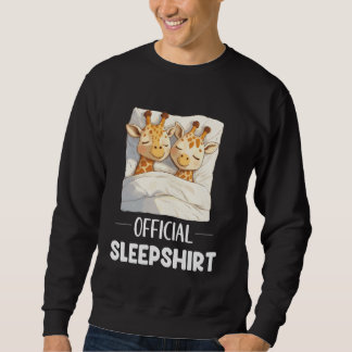 Offizielles Schlafshirt Schlafende Giraffe Tierlie Sweatshirt