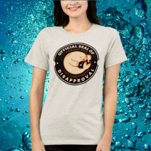 Offizielles Siegel der Missbilligung Lustig Sarkas Tri-Blend Shirt