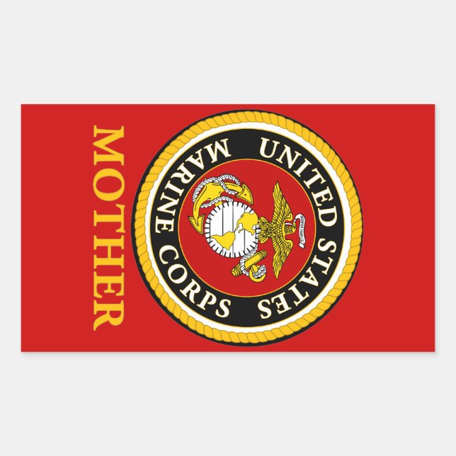 OFFIZIELLES Siegel der US-Marine - Mutter Rechteckiger Aufkleber (Vorderseite)