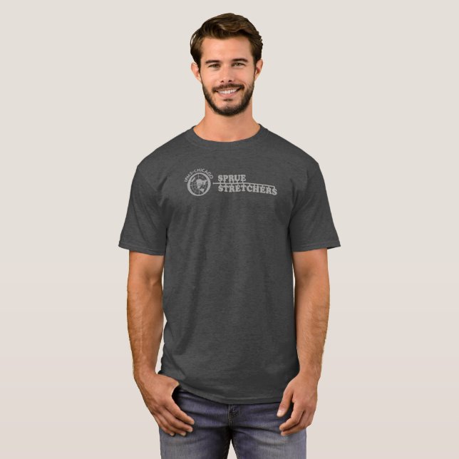 OFFIZIELLES Sprue-Licht-Logo auf dunklem Shirt (Vorne ganz)