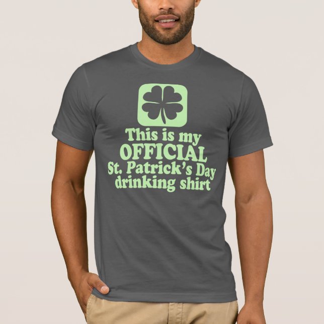 Offizielles St Patrick Tagestrinken T-Shirt (Vorderseite)