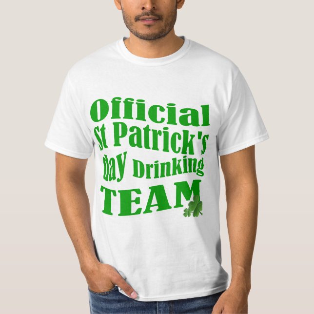 Offizielles St. Patrick's Day-Trinkteam T-Shirt (Vorderseite)