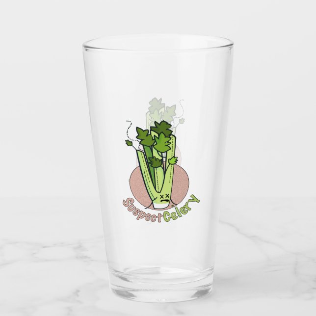 Offizielles SuspectCelery™-Girl-Gamer-Logo Glas (Vorderseite)