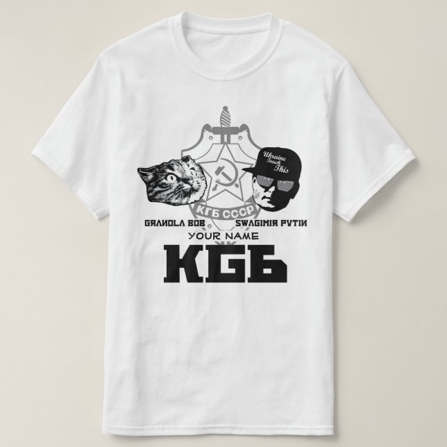 Offizielles Swagimir/Gbob KGB Shirt (Design vorne)