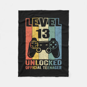 Offizielles Teenager 13. Geburtstagsgeschenk Level Fleecedecke