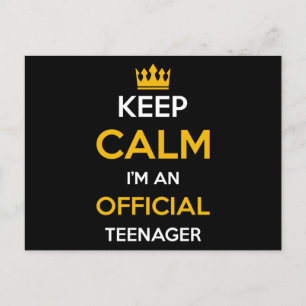 Offizielles Teenager-Geschenk Postkarte