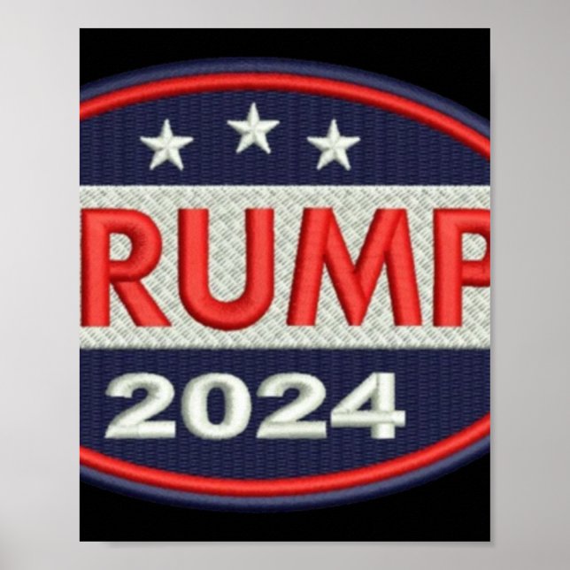Offizielles Trump-Emblem 2024 Poster (Vorne)