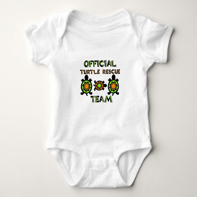 Offizielles Turtle Rescue Team 1 Baby Strampler (Vorderseite)