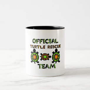 Offizielles Turtle Rescue Team 1 Zweifarbige Tasse