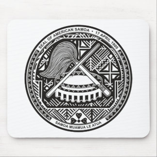 Offizielles Wappen American Samoa Wappenkunde Symb Mousepad