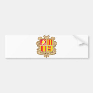 Offizielles Wappen Andorras Wappenkunde-Symbol Autoaufkleber