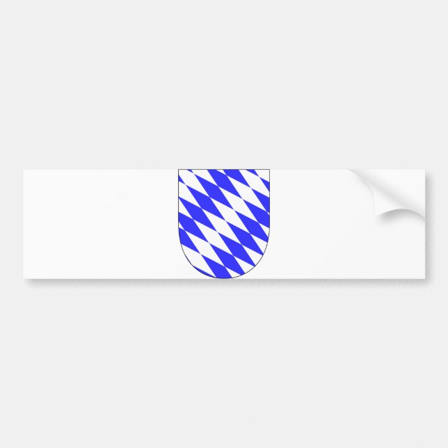 Offizielles Wappen Bayern-Deutschland-Symbol Autoaufkleber (Vorne)