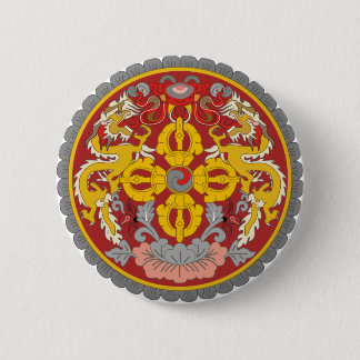 Offizielles Wappen Bhutans Wappenkunde-Symbol Button