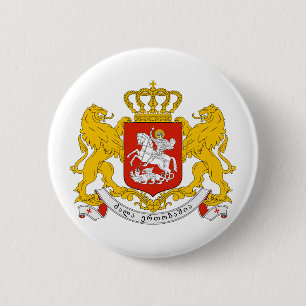 Offizielles Wappen Georgia Wappenkunde-Symbol Button