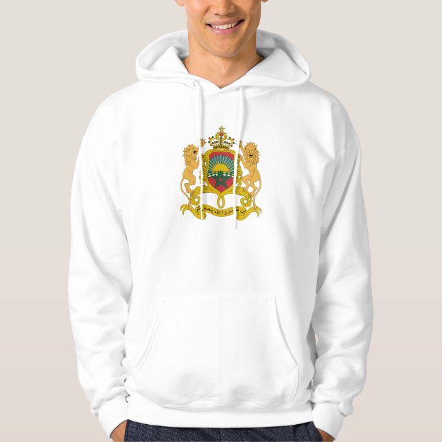 Offizielles Wappen Marokkos Wappenkunde-Symbol Hoodie (Vorderseite)