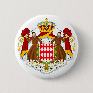 Offizielles Wappen Monacos Wappenkunde-Symbol Button