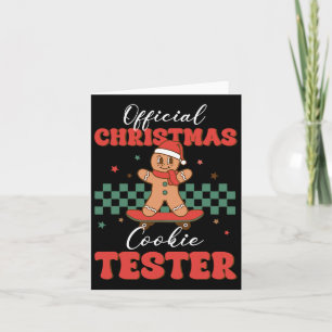 Offizielles Weihnachtskeks Tester Baking Gingerbre Karte