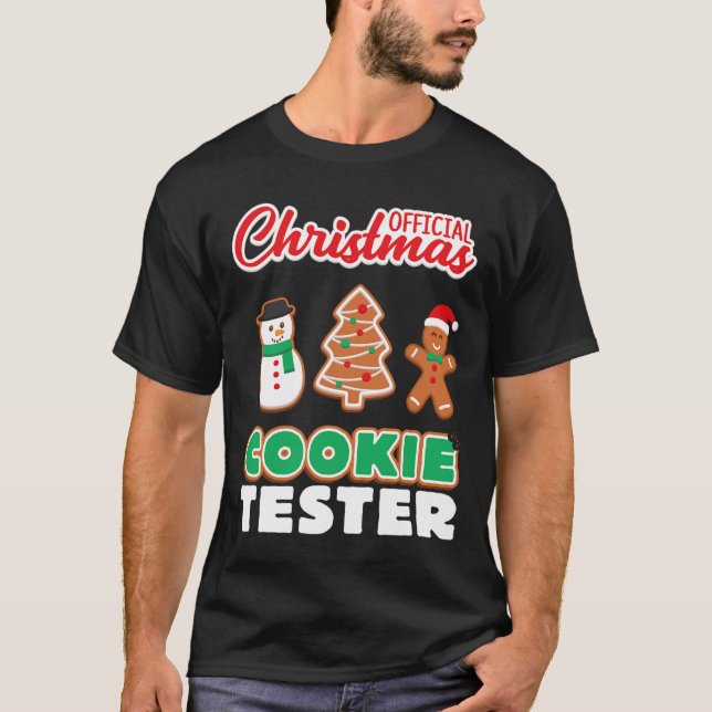 Offizielles Weihnachtskeks Tester T Xmas Niedlich  T-Shirt (Vorderseite)