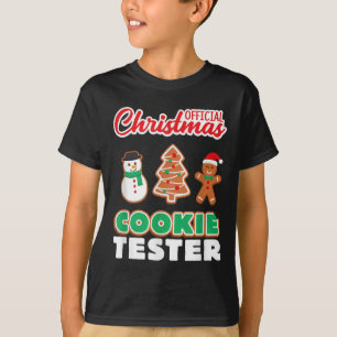 Offizielles Weihnachtsplätzchen Tester T-Shirt Xma
