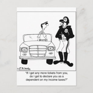 Offizier als abhängig erklärt postkarte