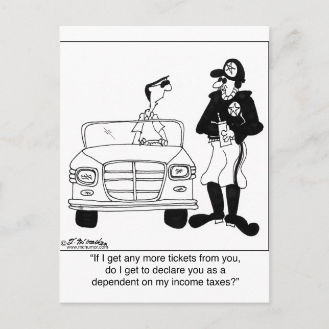 Offizier als abhängig erklärt postkarte (Vorderseite)