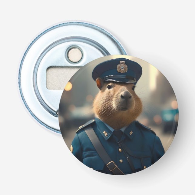 Offizier Capybara: FriedensBehalt, Flaschenöffner (Vorderseite)