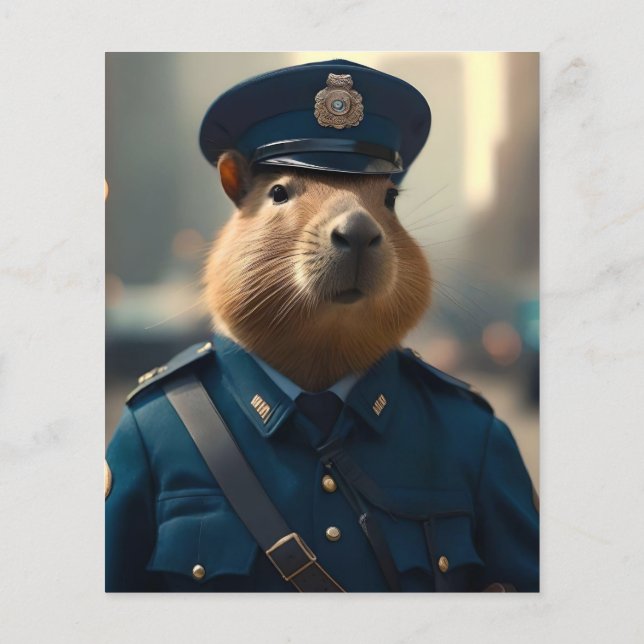 Offizier Capybara: FriedensBehalt, Flyer (Hinten)