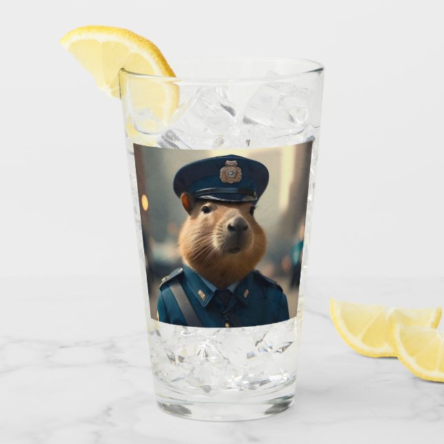 Offizier Capybara: FriedensBehalt, Glas (Vorderseite Ice)