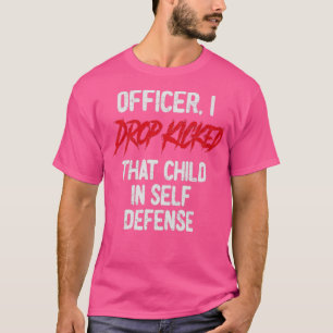 Offizier, den ich fallen ließ, warf dieses Kind zu T-Shirt