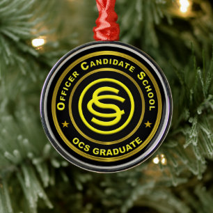 Offizier der Armee Kandidaturschule Weihnachten Ornament Aus Metall