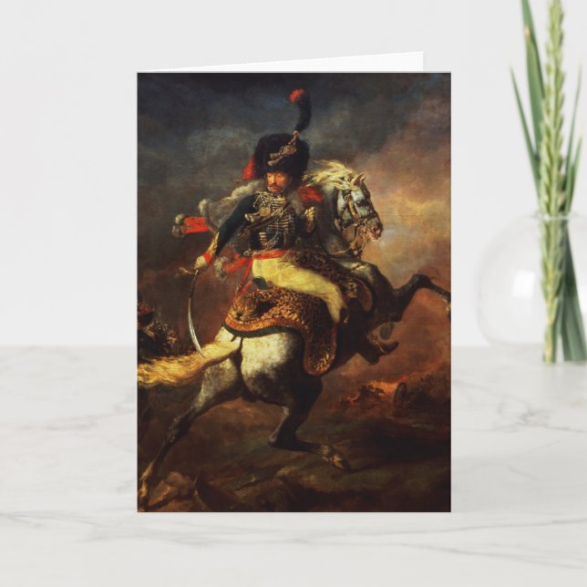 Offizier der Hussars, 1814 Karte (Vorderseite)