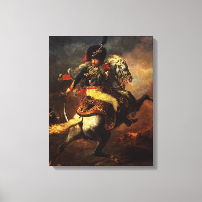 Offizier der Hussars, 1814 Leinwanddruck (Vorderseite)