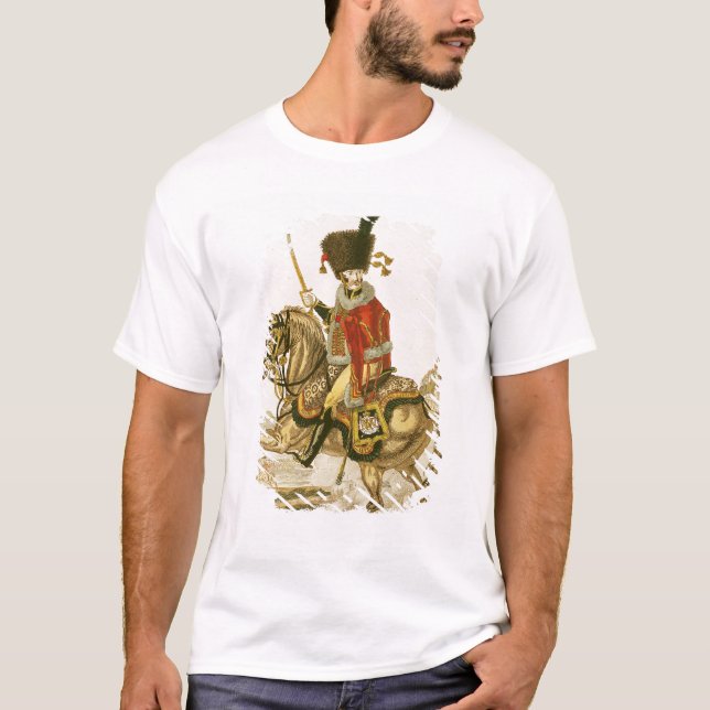 Offizier der Hussars des Kaiserschutzes T-Shirt (Vorderseite)