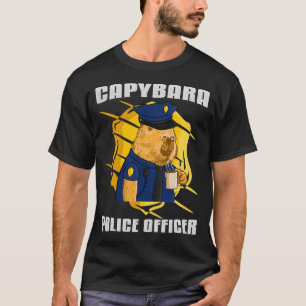 Offizier der Polizei von Mens Capybara 22 T-Shirt
