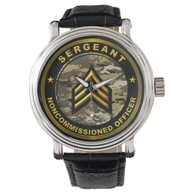 Offizier der Sergeant Army Armbanduhr (Vorderseite)