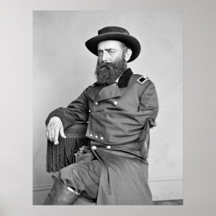 Offizier des Zivilen Krieges, 1860er Poster