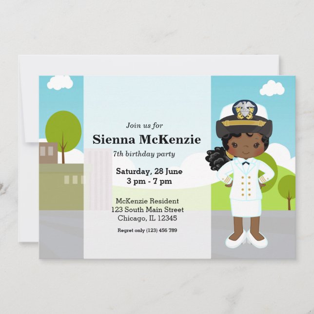 Offizier Einladung (Vorderseite)