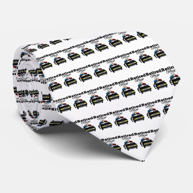 Offizier Polizeiwagen Necktie Krawatte (Gerollt)