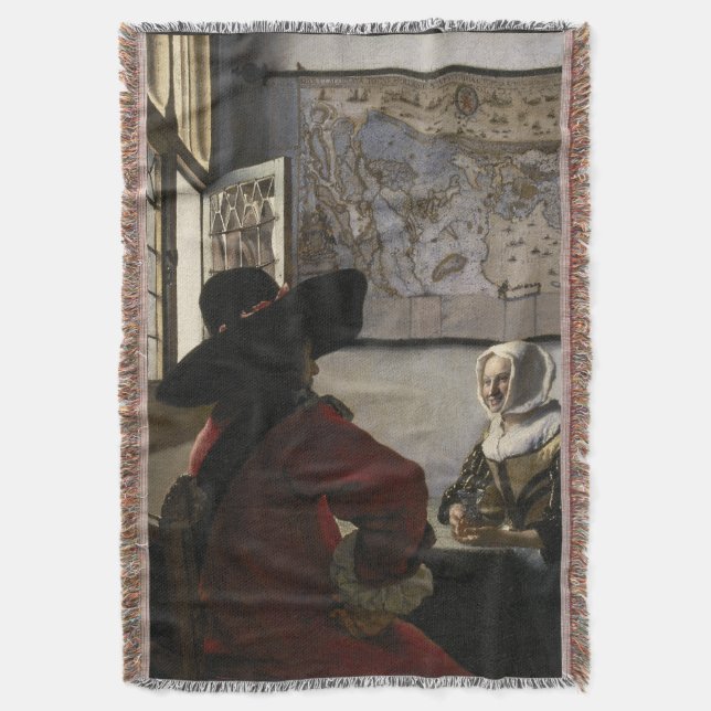 Offizier und lachendes Mädchen durch Johannes Decke (Vorderseite Vertikal)