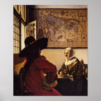 Offizier und Laughing Girl Poster