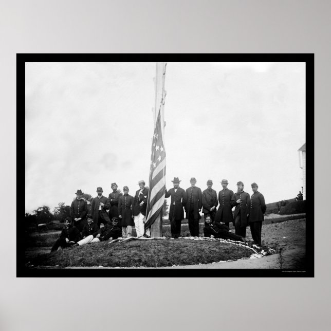 Offiziere 1865 bei Georgetown Poster (Vorne)