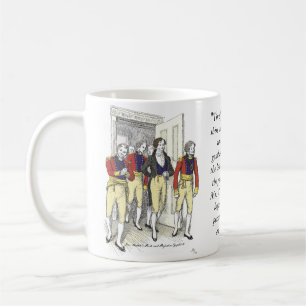 Offiziere der Shire Militia, Jane Austen Kaffeetasse