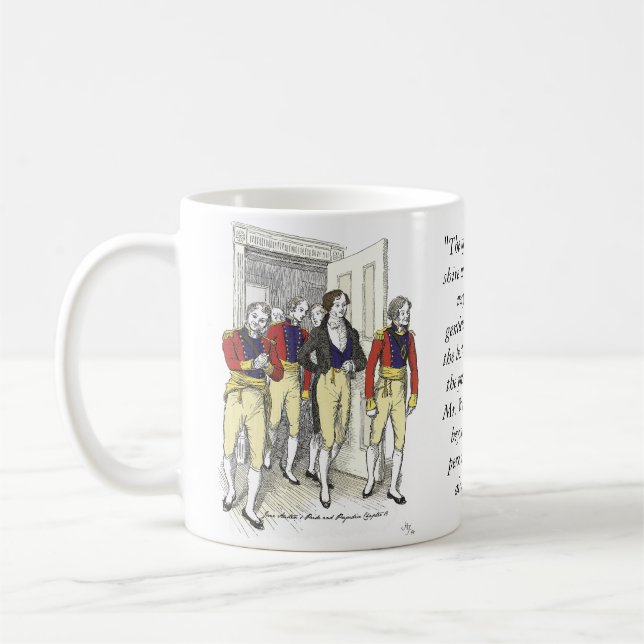 Offiziere der Shire Militia, Jane Austen Kaffeetasse (Links)